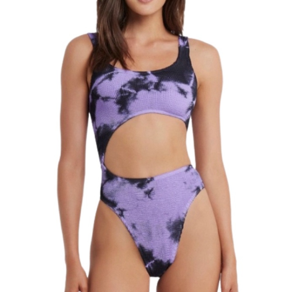 NWT BOUND by bond-eye Maya Purple and Black One Piece - One Size